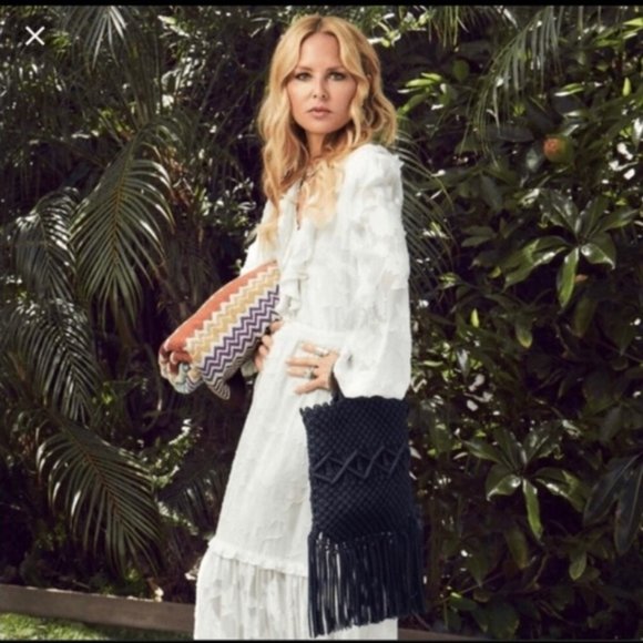 Rachel Zoe x Danielle Nicole Macrame Purse - Picture 1 of 6